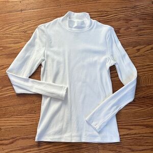 Karen Scott Classic White Long Sleeve Top